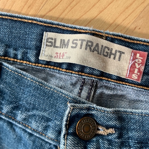 Men’s Levi’s 38x32 514 Slim Straight Blue Jeans - Picture 3 of 7